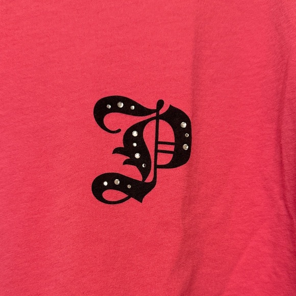 PINK Victoria's Secret Vibrant Pink Long Sleeve Tee - Picture 3 of 9